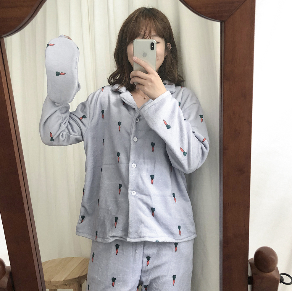 2s FLEECE carrot pajamas (sleep shade set / woman)
