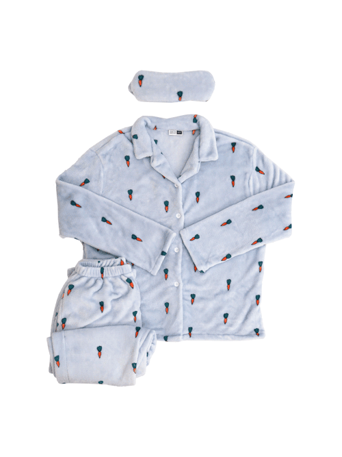 1s FLEECE carrot pajamas (sleep shade set)